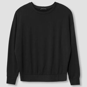 NWT Universal Standard Petite Lauren Sweatshirt in Black Size LP